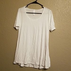 Lularoe xxs Perfect T pure white